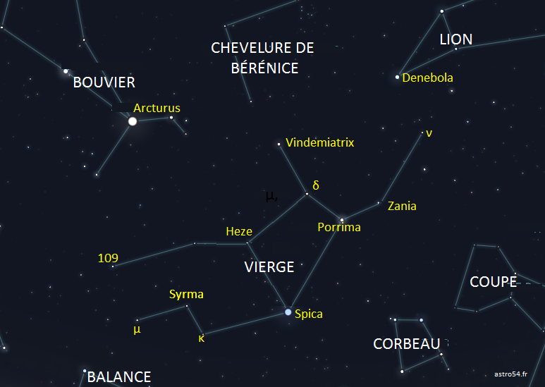 La constellation de la Vierge