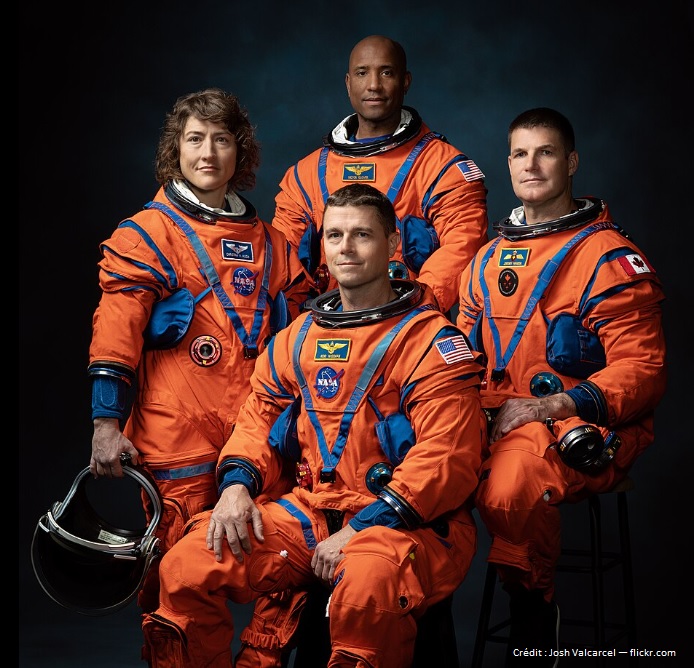 L'équipage NASA de la mission lunaire Artémis II