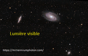 Photo de M81 et M82 Crédit photo : https://millenniumphoton.com/
